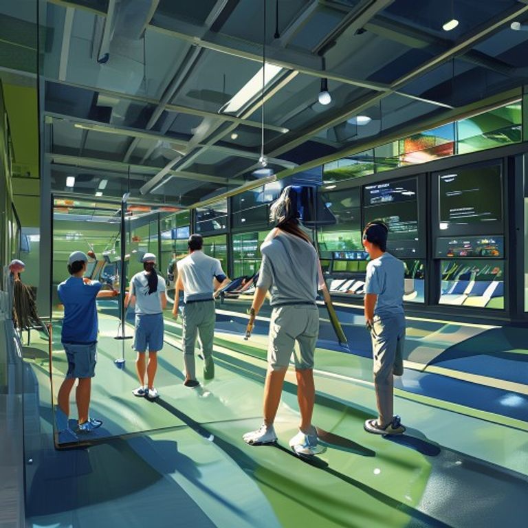 faire du golf indoor