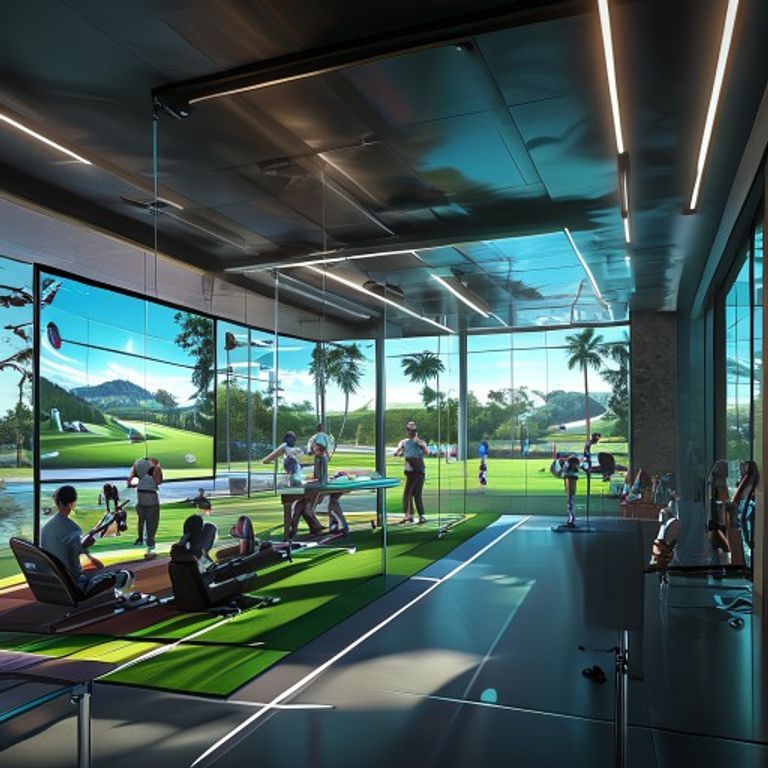 faire du golf indoor